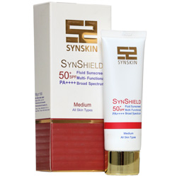 ضدآفتاب ساین اسکین فلوئید ساین شیلد  ‌+SPF 50 رنگی مدیوم SYNSKIN SYNSHIELD