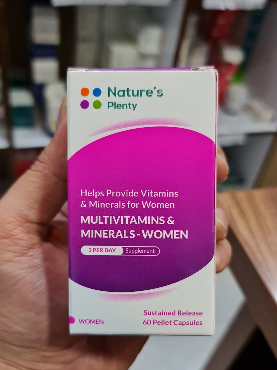 کپسول مولتی ویتامین مینرال بانوان نیچرز پلنتی ۶۰ عدد MULTIVITAMINS PLUS MINERALS WOMEN