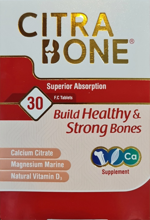 قرص کلسیم سیترابُن ۳۰ عددی CITRA BONE