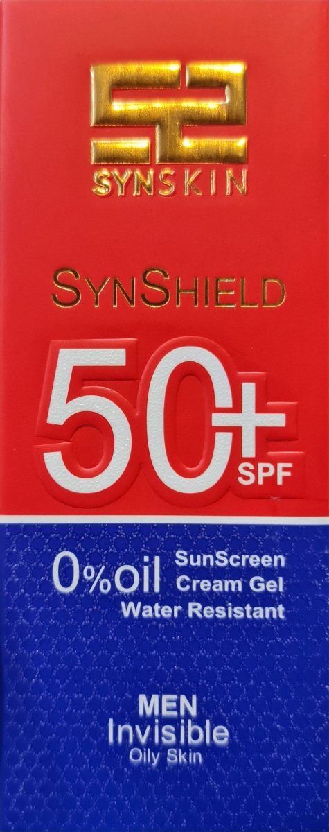 کرم ژل ضدآفتاب آقایان بدون چربی با SPF 50+ ساین اسکین SYNSKIN SYNSHIELD