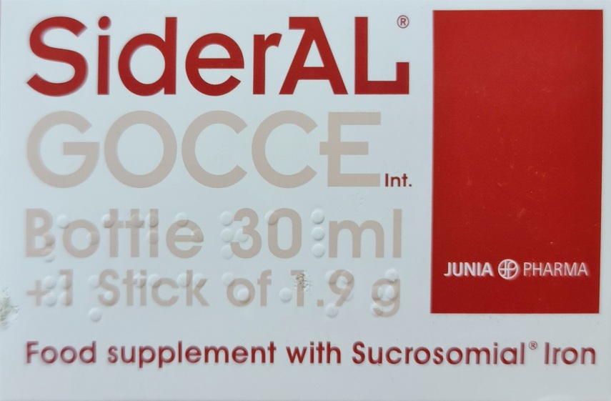 قطره آهن سیدرال گوچه ۳۰ میلی لیتر SIDERAL GOCCE DROP