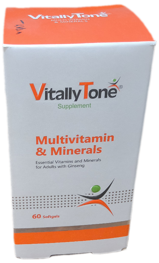 کپسول ویتالی تون شصت عددی، مولتی ویتامین مینرال VITALLY TONE